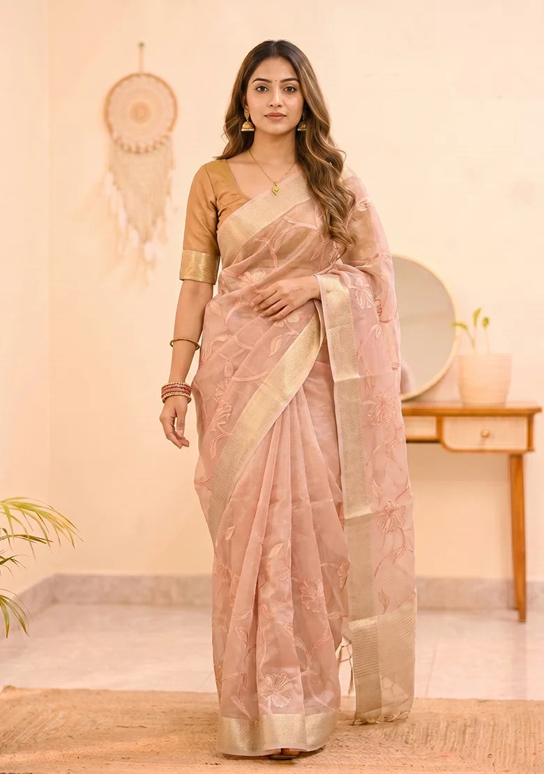 Gold Banarsi Tissue Saree
