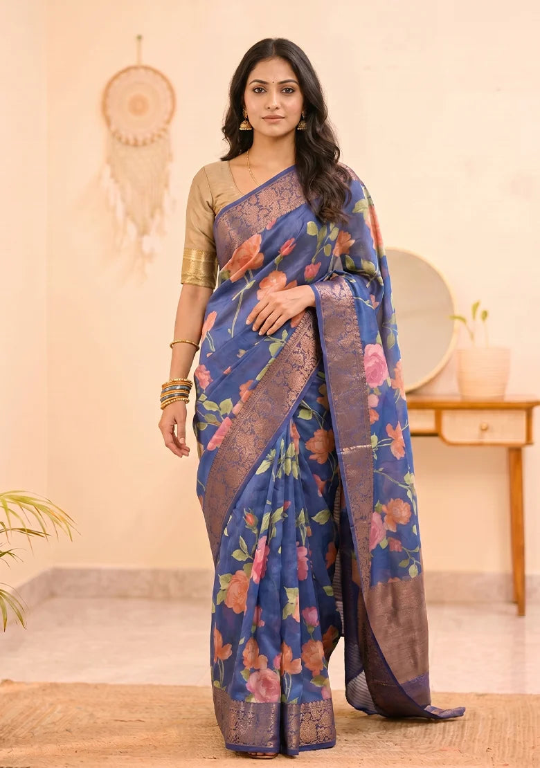 Soft Linen Silk Saree